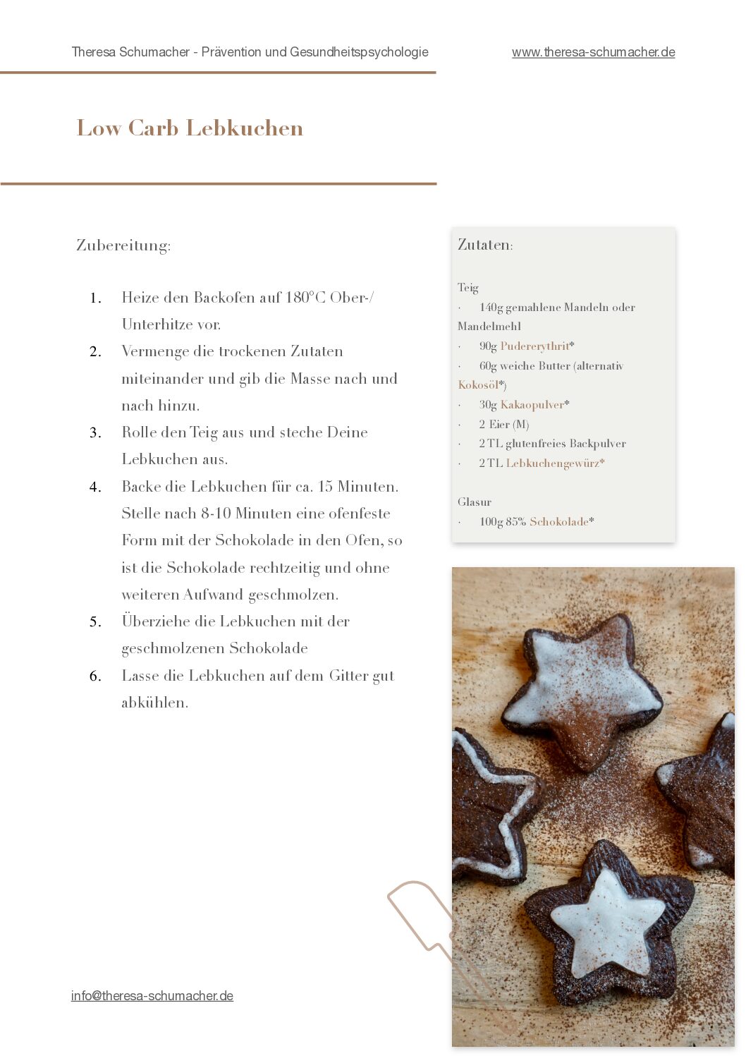 Rezept Low Carb Lebkuchen